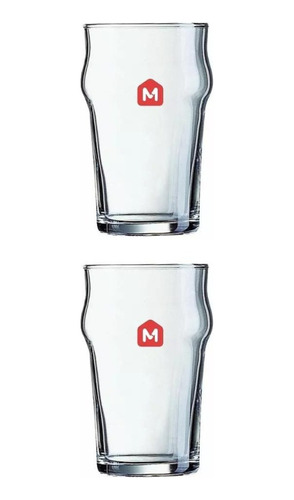 Set X 2 Vaso Media Pinta 290 Ml Nonix Bormioli Rocco Cerveza