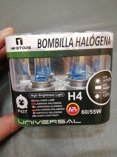 Par Ampolletas Halogenas H4 60/55w 12v P43t Envío A Todo Chi