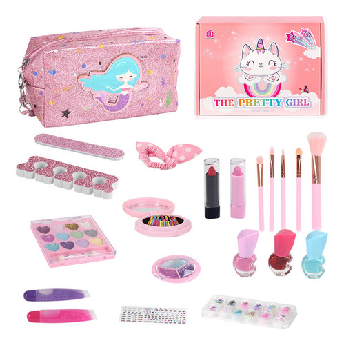 Kit De Maquillaje De Juguete Cosméticos Para Niños 22 Pcs