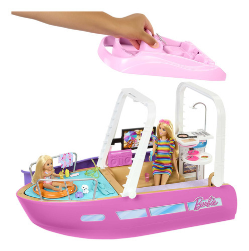 Barbie Set De Juego Bote De Los Sueños Dream Boat +20 Pzs (Usado)