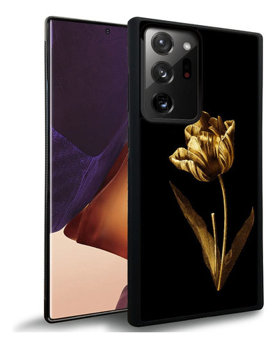 Funda Para Galaxy Note 20 Art Dorado Rosa Plastico Tpu