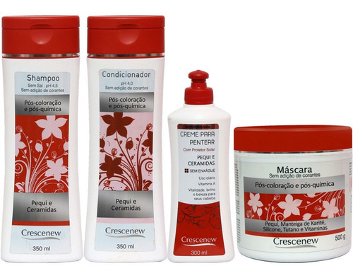 Imagem 1 de 6 de Pequi Para Cabelo - Shampoo Condicionador Creme E Máscara