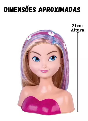 Boneca Barbie Busto P/pentear + Kit Salão De Beleza -c/vídeo :  : Brinquedos e Jogos