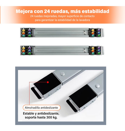 Soporte Ajustable Base Con Ruedas Para Mueble Multifuncional