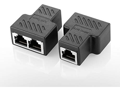 Adaptador De Conector Divisor Ethernet  Rj45 1 A 2 Ethernet