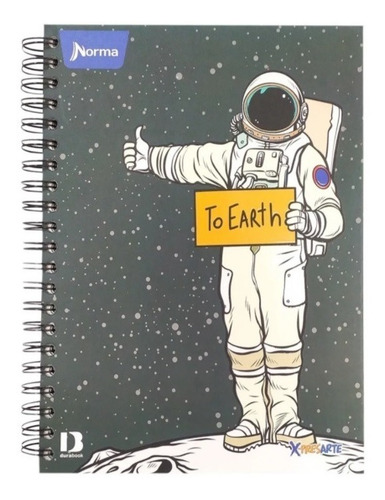 Imagen 2 de 10 de Cuaderno Argollado Cuadriculado Xpresarte 175 Hojas Durabook