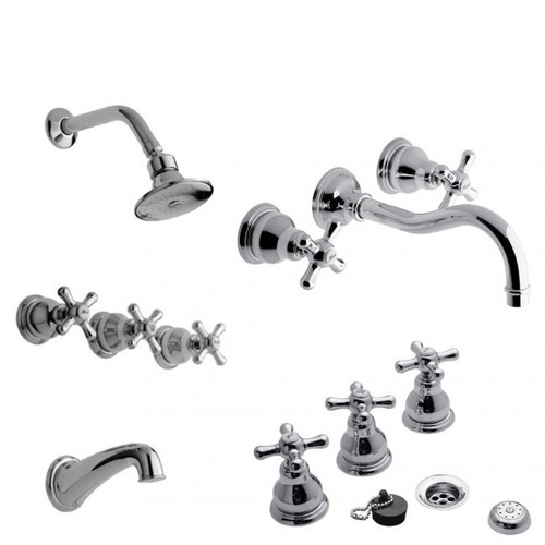 Imagen 3 de 6 de Griferia Fv Denisse Bidet 0295/64-cr Proyectar Materiales