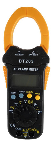 Pinza Amperometrica Dt-203 Compacta Completa Capacimetro