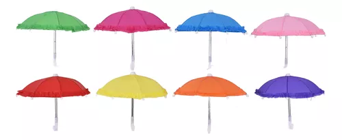 2 piezas mini paraguas mini muñeca paraguas fotografía accesorios de muñeca  (color al azar)