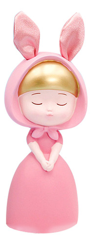 Figura Decorativa De Escritorio Creative Resin Rabbit Girl,