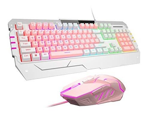 Set De Teclado Y Mouse Anivia Teclado Usb Rgb Gt817 Con