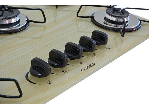 Cooktop 5 Bocas Ultra Chama Bivolt - Chamalar Cor Marrom