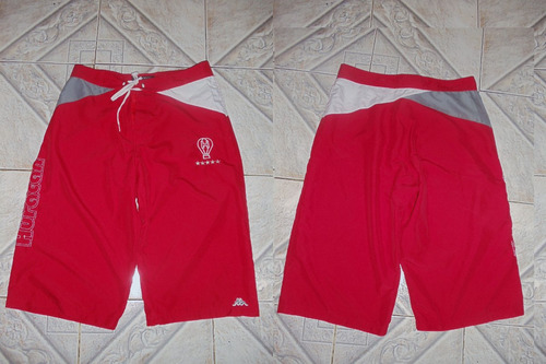 Bermuda Roja De Huracan Kappa Talle L (muy Amplia)