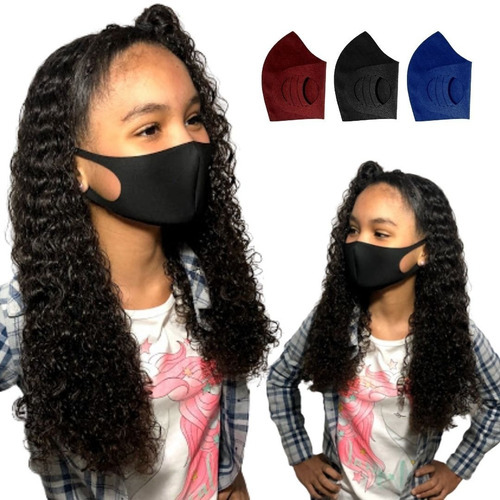 Kit 10 mascarillas deportivas de neopreno S M E G Mezcla de colores para niños de 5 a 11 años