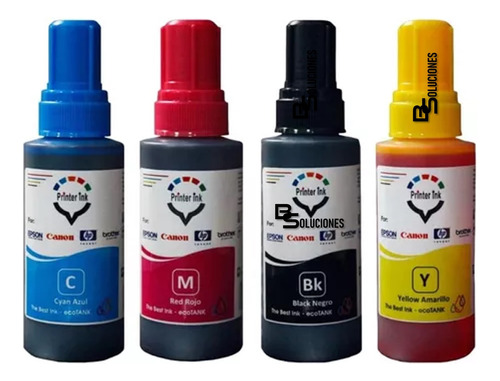 Tinta Print Ink Para Impresoras Hp, Canon, Epson (4.75c/u)