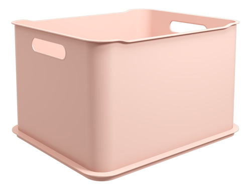 Canasto Plastico Rect 38x32x23cm Rosa Coza