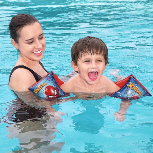 Imagen 4 de 6 de Flotadores De Brazos Spiderman ( El Hombre Araña ) Natación