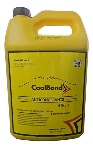 Anticongelante 50/50 Coolbond - Servicios Ligeros Y Pesados