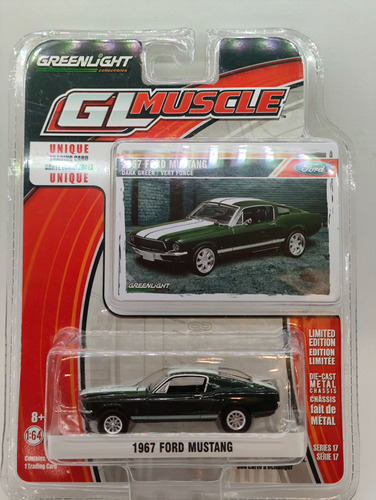 Mustang Fast Back 1967, Greenlight, M2 Machines 1:64,
