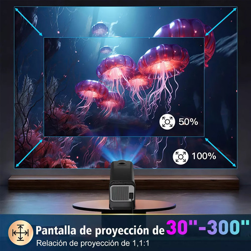 Proyector Xgody Hy320 Negro 12000 Lm Mini Wi-fi Negro