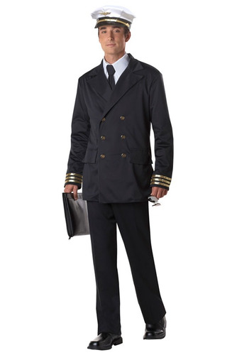 Disfraz De Piloto Retro Para Adulto Talla Xl Halloween 