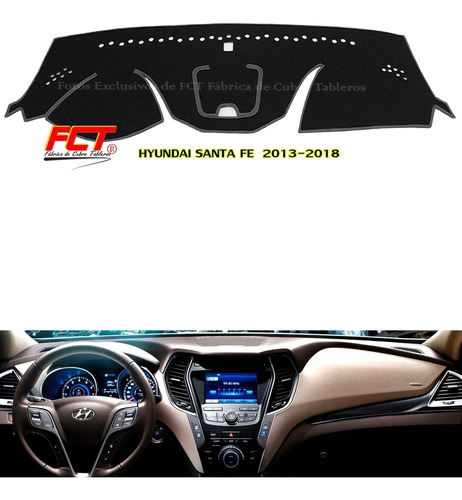 Cubre Tablero Hyundai Santa Fe 2014 2015 2016 2017 2018 Fct