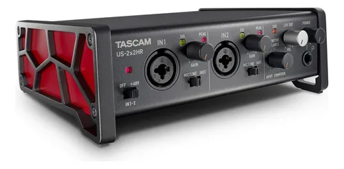 Interfaz de audio Tascam Us-2x2hr 2da gen
