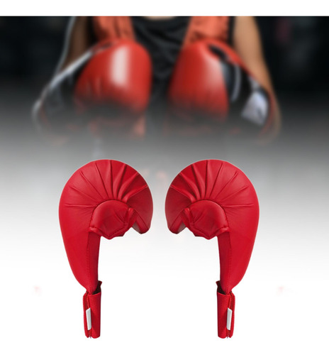 Guantes De Entrenamiento De Karate, 2 Piezas, Guantes M Rojo