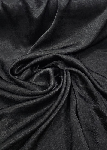 Tecido Seda Lisa Gloss Satin Exclusive Preta