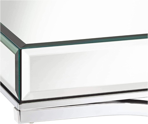 Imagen 3 de 7 de Mesa De Centro Cromada Elegante Espejos + ¡envio Gratis!