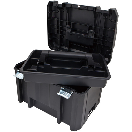 Imagen 4 de 10 de Caja Profunda 17'' Con Charola Tstak Dewalt Dwst17806 Color Negro