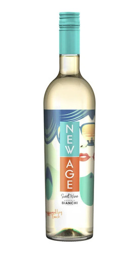 Botella De Vino Blanco Dulce New Age Bodega Bianchi 750ml