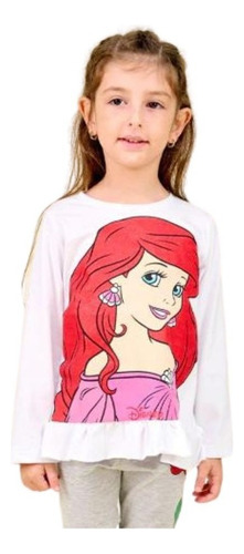 Remera Niña Manga Larga Frozen Princesas Disney® Original