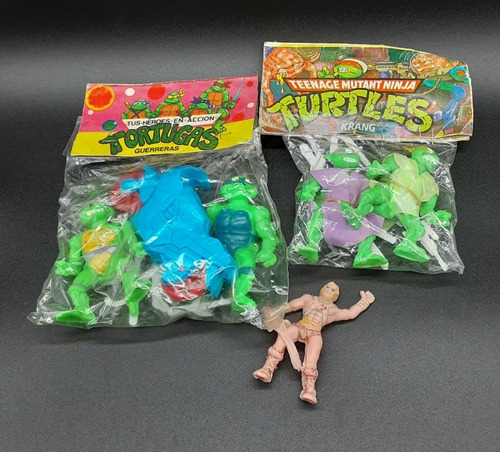 4 Tortugas Ninja Bootleg Vintage 90s Y Un He-man ($935)
