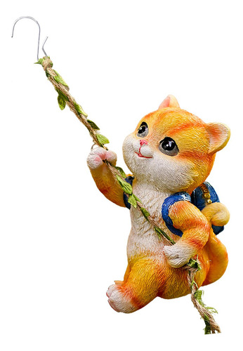 Estatua De Gato De Jardín, Decoración Colgante Para