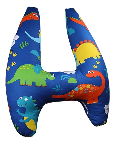 La Almohada De Viaje Para El Asiento Trasero Dinosaurio Azul
