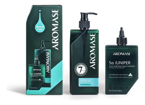 Aromase Kit De Champú Esencial Voluminizador Para Cabello .