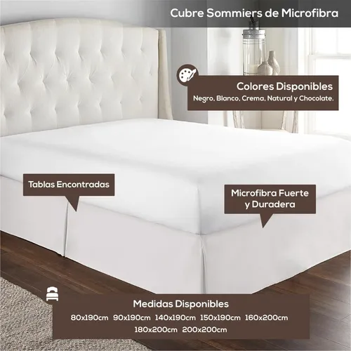 Cubresommier Twin 90x190 Somier Natural Rollerhoy Vip