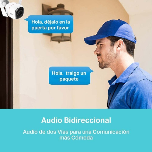 Imagen 7 de 9 de Cámara Seguridad Wifi Tapo C320w Exterior 2k Qhd Sd 64gb