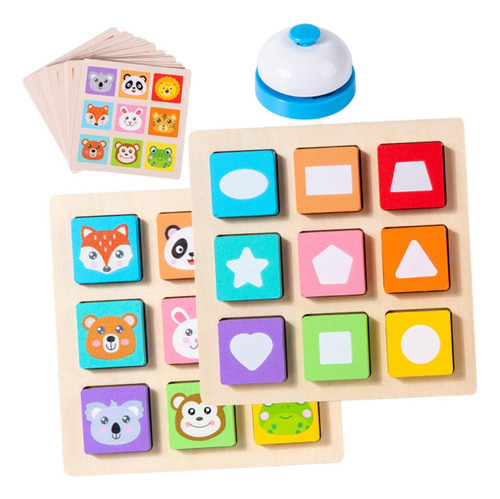 Juego Con De Mesa C. De Forma Colores De Rompecabezas De