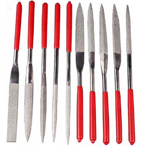 180 * 5mm Triangle Single - Diamond File Set Alloy Tools