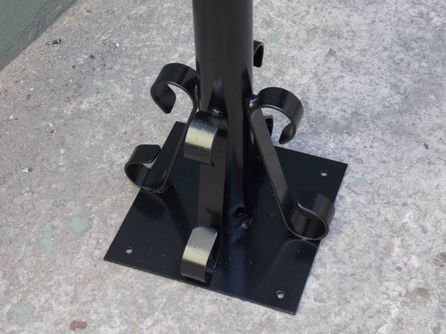 Imagen 6 de 6 de Farol Minimalista Con Poste 2 Mts Y Base Para Amurar 2010