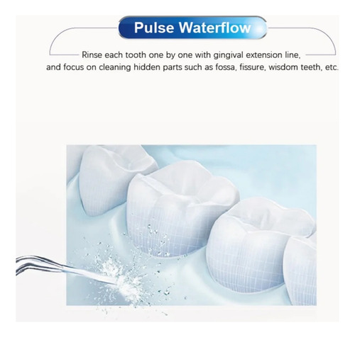 Waterpulse Irrigador Oral Limpiador Dental 800ml Odontología