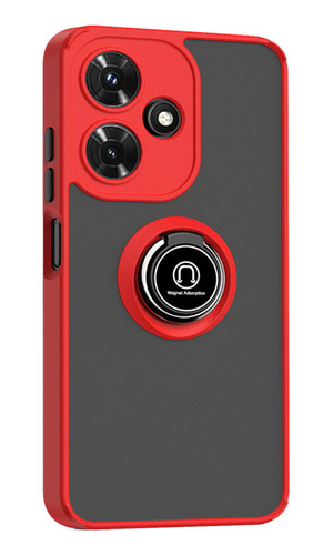 Funda For Infinix Hot 30i Textura De La Piel Anillo