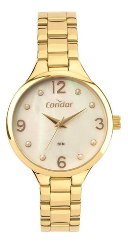 Relógio Condor Feminino Ref: Co2036mws/4x Casual Dourado