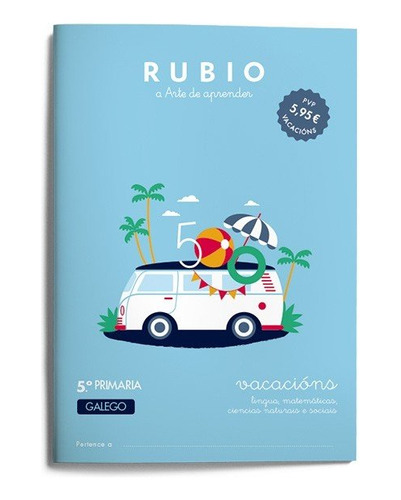 Vacacións Rubio 5º Primaria (galego) (libro Original)