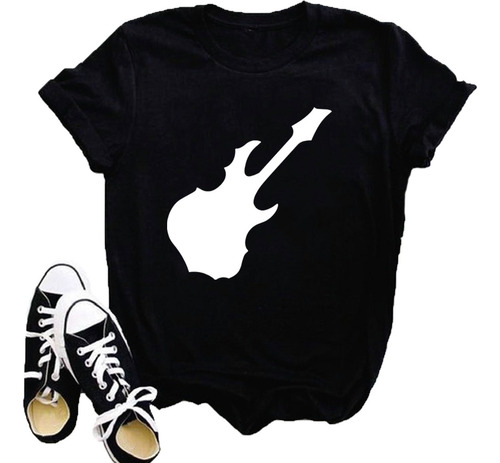 Remera 100% Algodon Guitarra Cuerdas Instrumento Musical #21