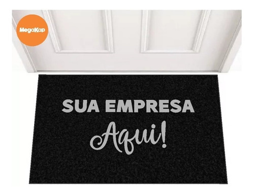 Tapete Capacho 120x80 Personalizado Resistente Cor Azul-celeste Desenho Do Tecido Empresa