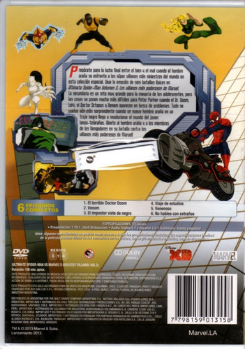 Marvel Ultimate Spider Man Vol 2 - Dvd Original Nuevo Sellad