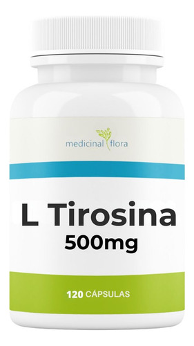 L Tirosina® 500mg 120 Cápsulas Manipulado Sabor Without Flavor